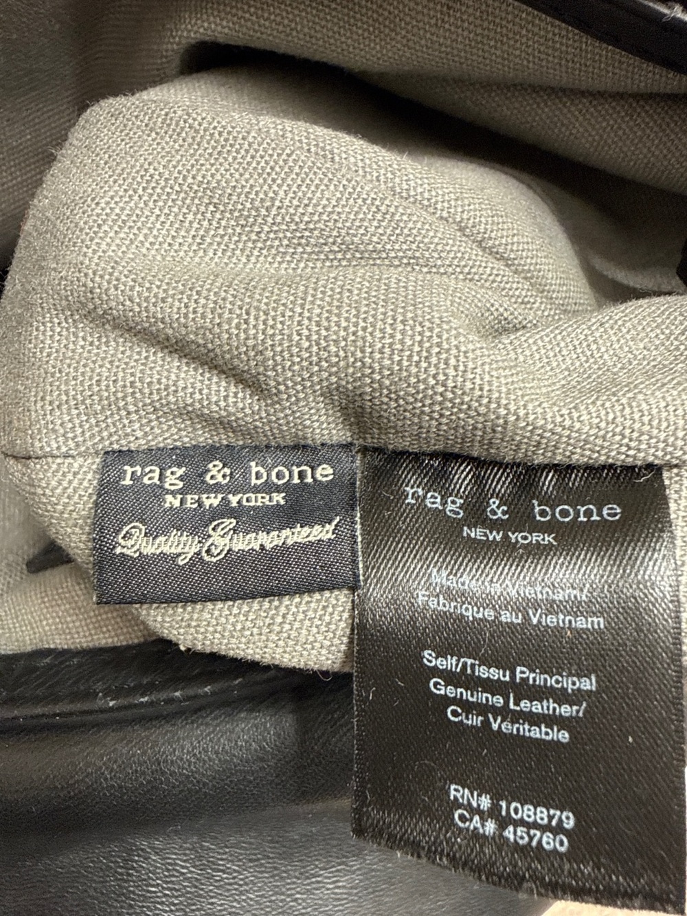 RAG & BONE PILOT LEATHER SUEDE CROSSBODY - Picture 8 of 8